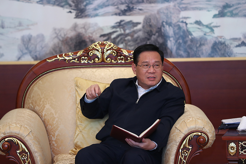 戴厚良会见安徽省党政主要领导