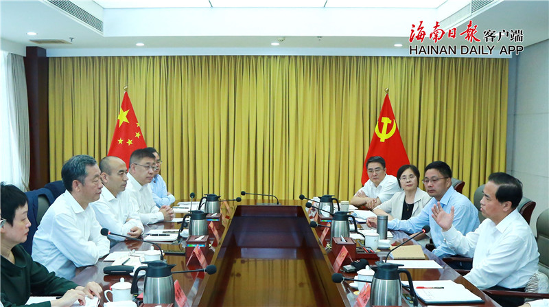 海南省与国家开发投资集团有限公司举行工作会谈