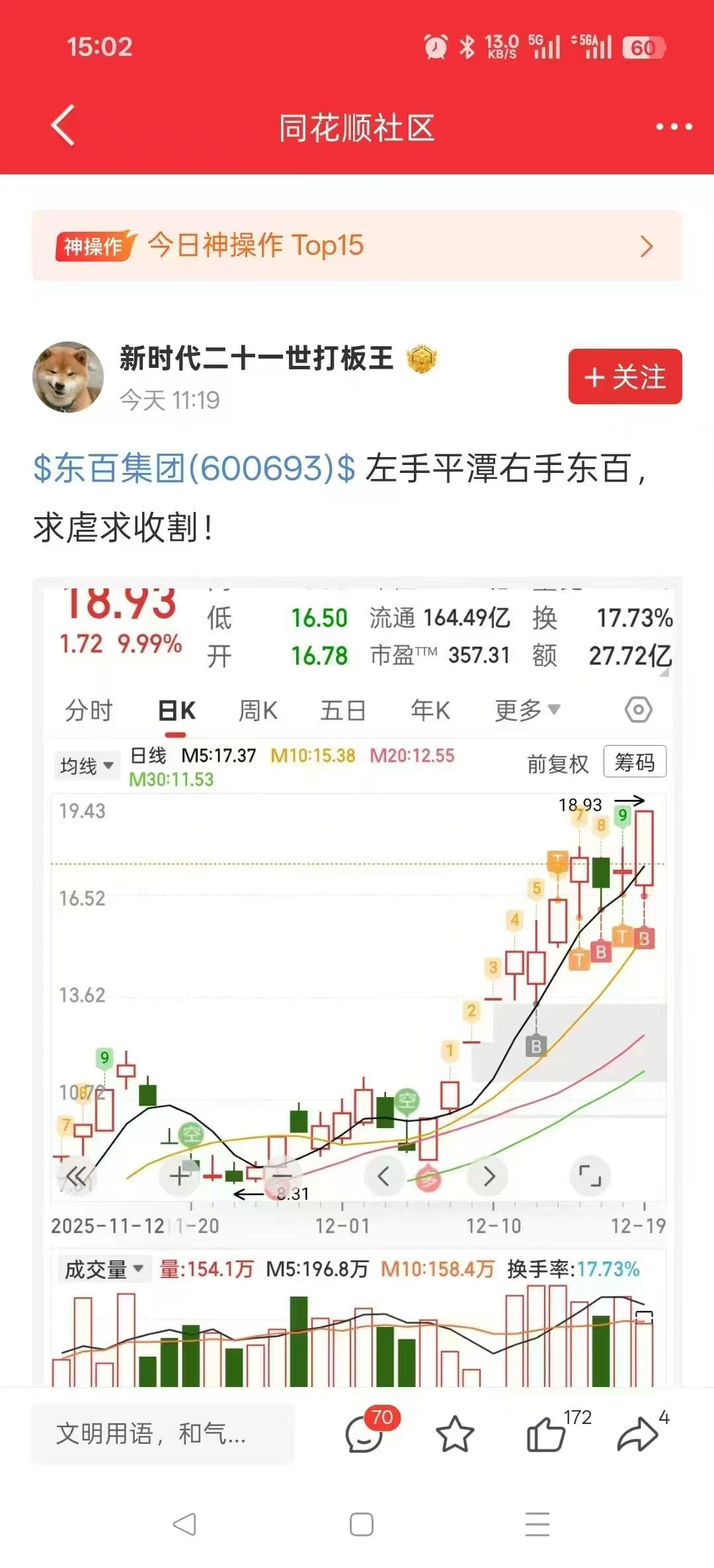 百润股份：关于不向下修正“百润转债”转股价格的公告